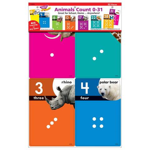 Animals Count 0-31 Learning Bulletin Board Set