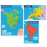 Continents Of The World Learning Bulletin Board Set