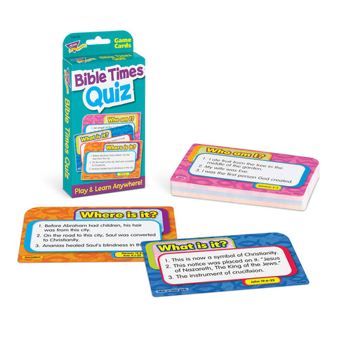 Bible Times Quiz Game Cards