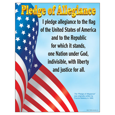 Pledge Of Allegiance Chart