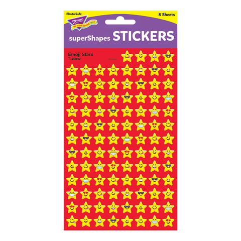 Emoji Stars Supershape Stickers