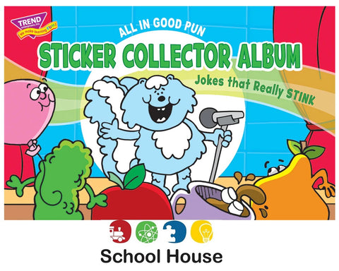 Retro Sticker Collector Album - All In Good Pun