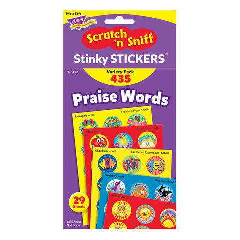 Praise Words Stinky Sticker Variety