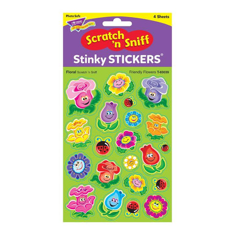 Friendly Flowers Stinky Stickers