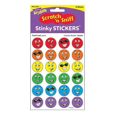 Colorful Smiles Stinky Stickers