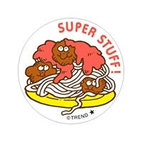 Retro Spaghetti Stinky Stickers