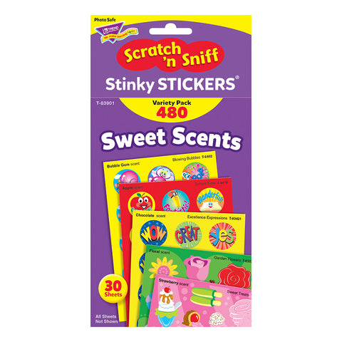 Sweet Scents Stinky Sticker Variety Pack