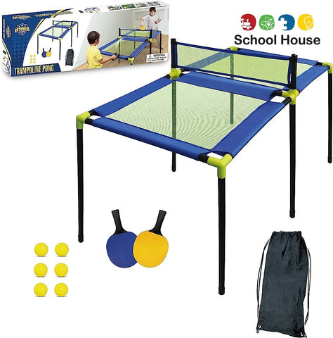 Trampoline Pong Table Tennis Set