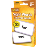 Sight Words 3 Letter Words Flashcards