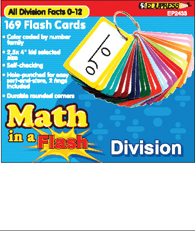 Division Math In A Flash Cards