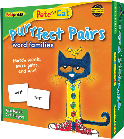 Pete The Cat Purrfect Pairs Game: Word Families