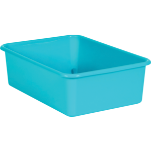 Teal Large Plastic Storage Bin - TCR20407