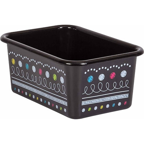 Storage Bin Small Chalkboard Brights