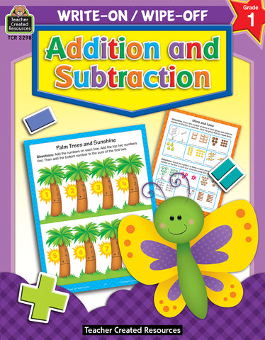 Addition & Subtraction Write On Wipe Off