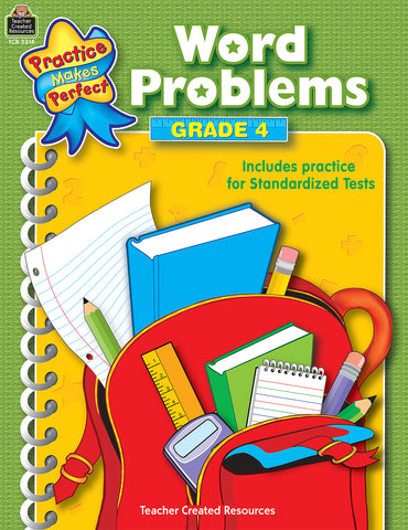 Word Problems Gr 4 Workbook