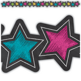 Chalkboard Brights Stars Border