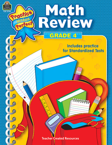 Math Review Gr 4 Workbook