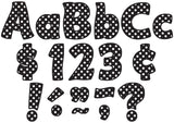 Black Polka Dots 4 In Letters Combo
