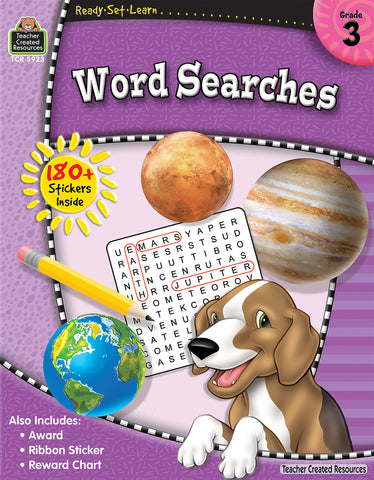 Word Searches Gr 3 Workbook