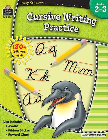 Cursive Writing Practice Workbook Gr 2-3
