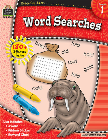 Word Searches Workbook Gr 1