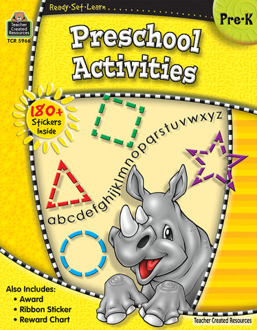 Preschool Activities Workbook