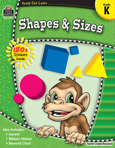 Shapes & Sizes Workbook Gr K