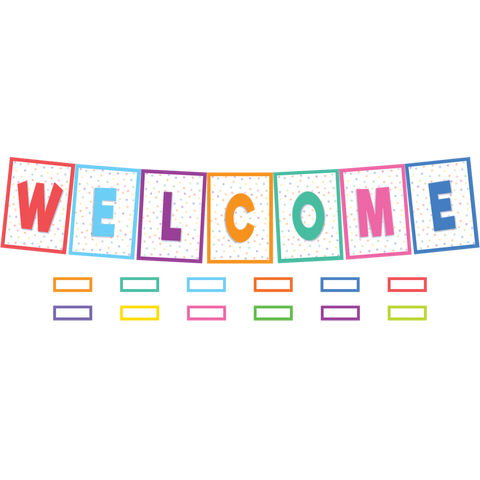 Colorful Welcome Bulletin Board Set