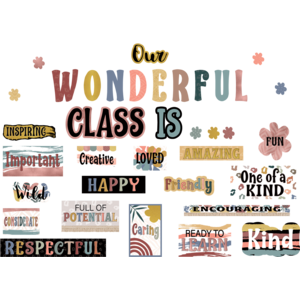 Wonderfully Wild Our Wonderful Class Mini Bulletin Board Set