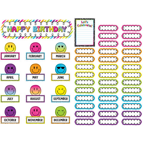 Brights 4Ever Happy Birthday Mini Bulletin Board Set