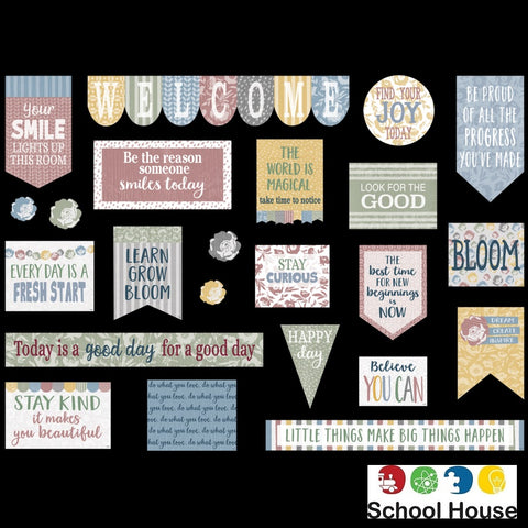 Classroom Cottage Mini Bulletin Board Set