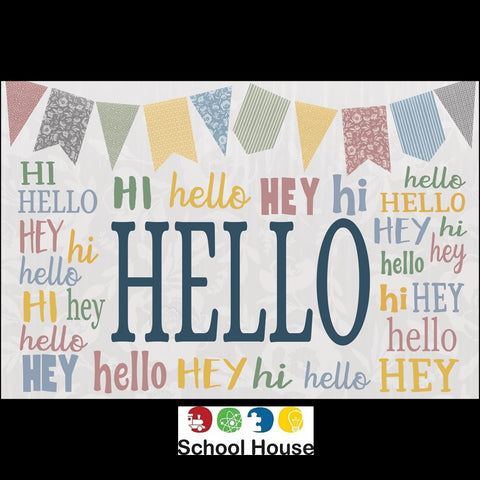 Classroom Cottage Hello Postcards