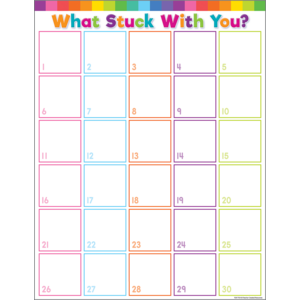 Colorful What Stuck With You Chart