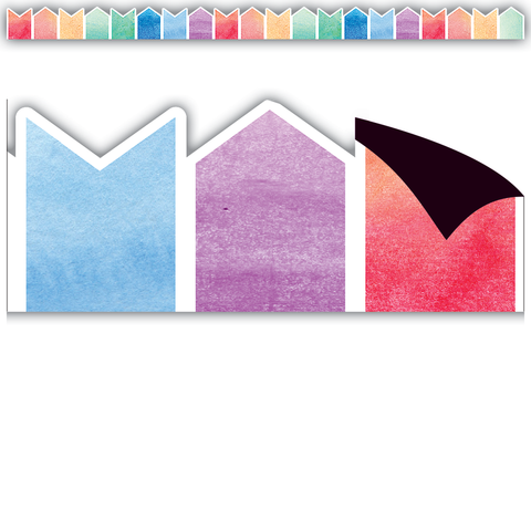 Magnetic Border Watercolor Pennants