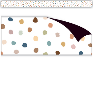 Everyone Is Welcome Painted Dots Magnetic Border