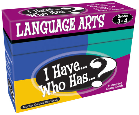 Language Arts I Have Who Has Game Gr 3-4