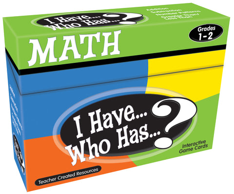 Math I Have Who Has Game Gr 1-2