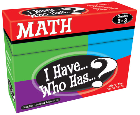 Math I Have Who Has Game Gr 2-3