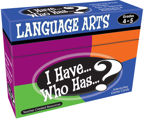 Language Arts I Have Who Has Game Gr 4-5