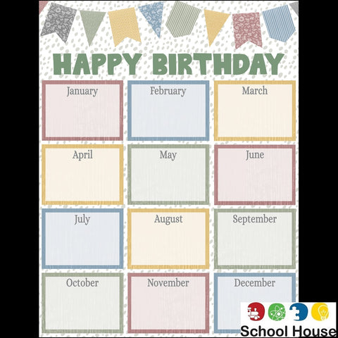 Classroom Cottage Birthday Chart