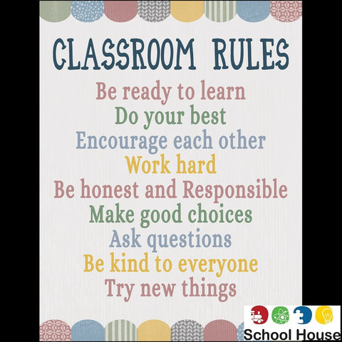 Classroom Cottage Classroom Rules Chart