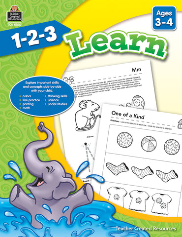 123 Learn Bk Ages 3-4