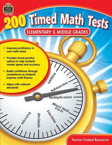 200 Timed Math Tests Bk