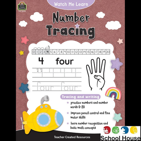 Number Tracing Watch Me Learn Workbook