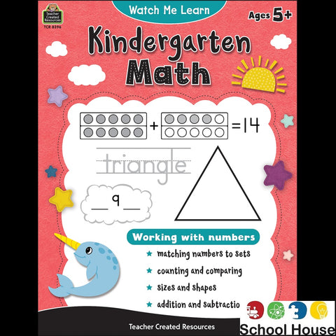 Kindergarten Math Watch Me Learn Workbook