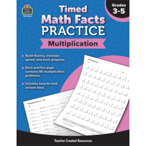 Multiplication Timed Math Facts Book