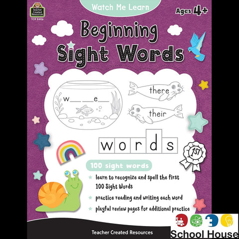 Beginning Sight Words Watch Me Workbook