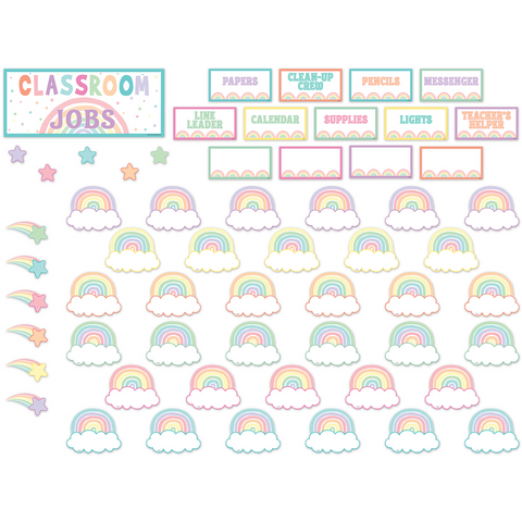 Pastel Pop Classroom Jobs Mini Bulletin Board Set