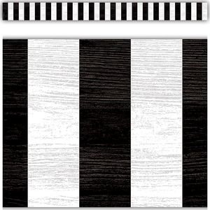 Modern Farmhouse Black Stripes Trimmer