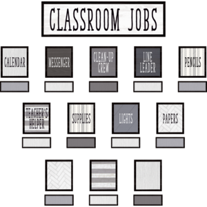 Modern Farmhouse Classroom Jobs Mini Bbs